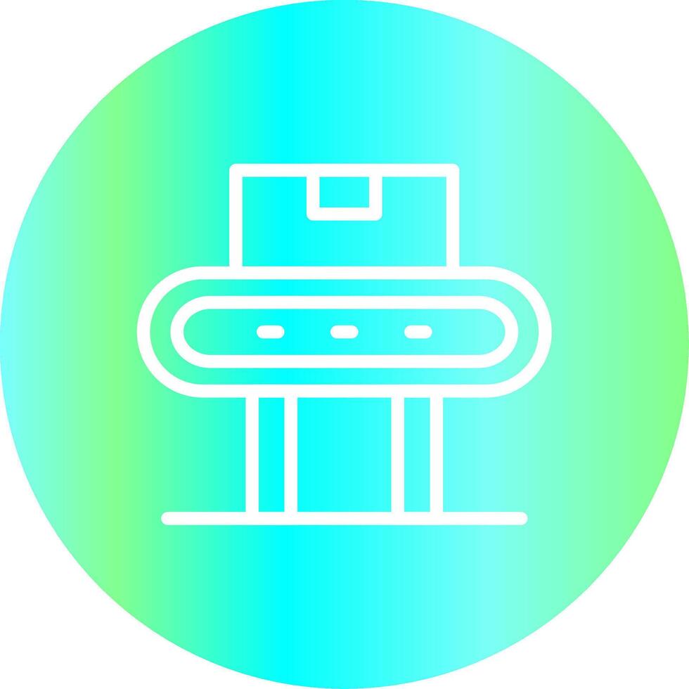 Conveyor Belt Creative Icon Design vector