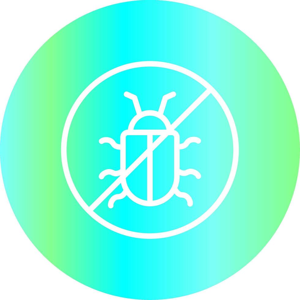 No Bug Creative Icon Design vector