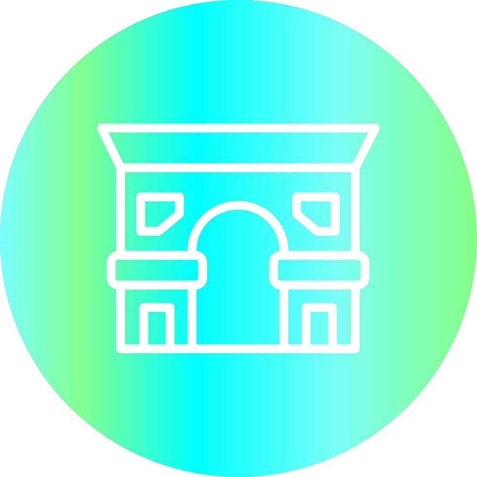 Arc De Triomphe Creative Icon Design vector