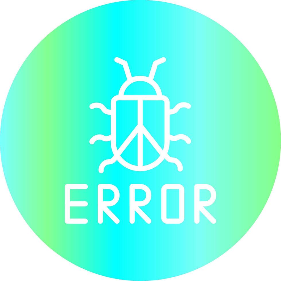 diseño de icono creativo de error vector