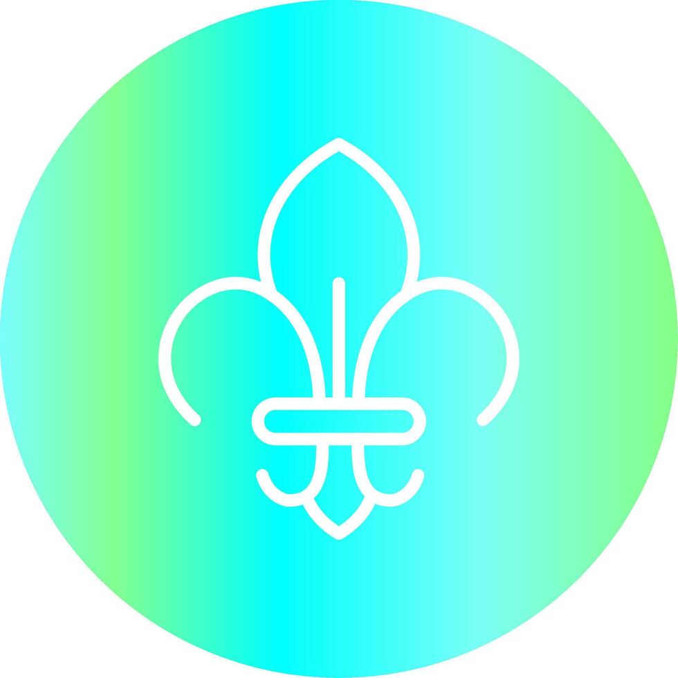 Fleur De Lis Creative Icon Design vector