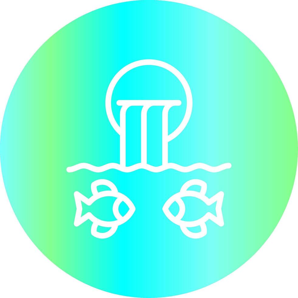 río pescar creativo icono diseño vector