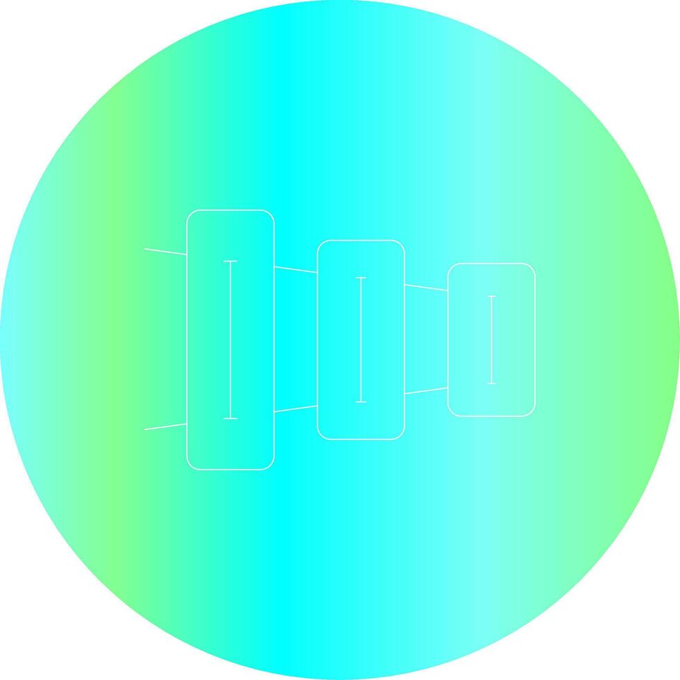 Line Gradient Circle Design vector