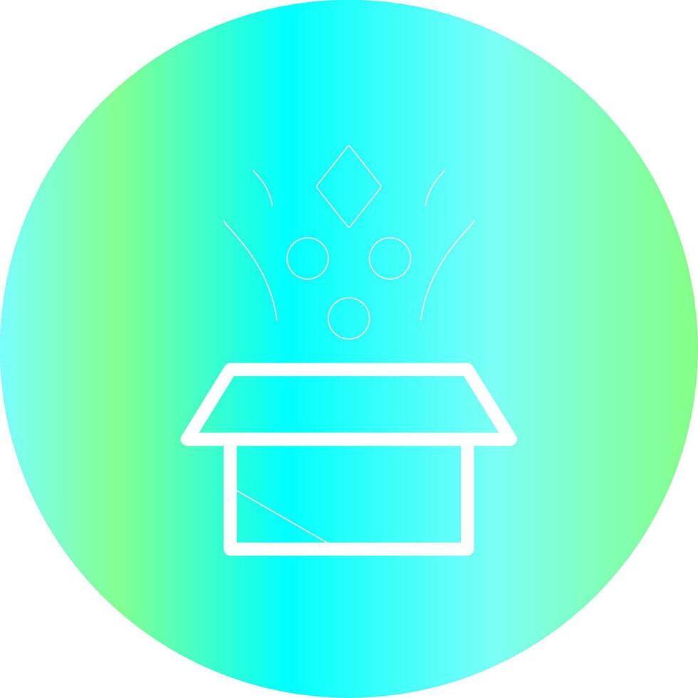 Surprise Box Creative Icon Design vector