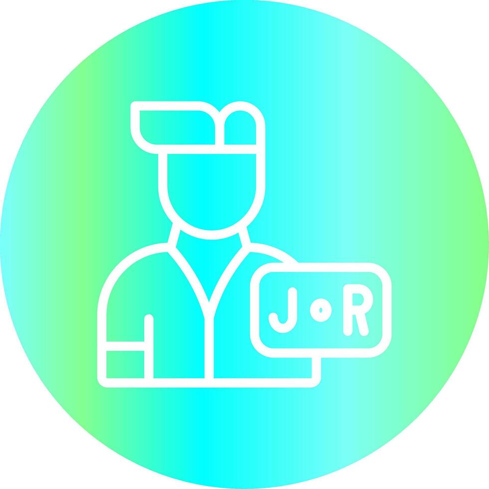Junior Sales Rep Creative Icon Design vector