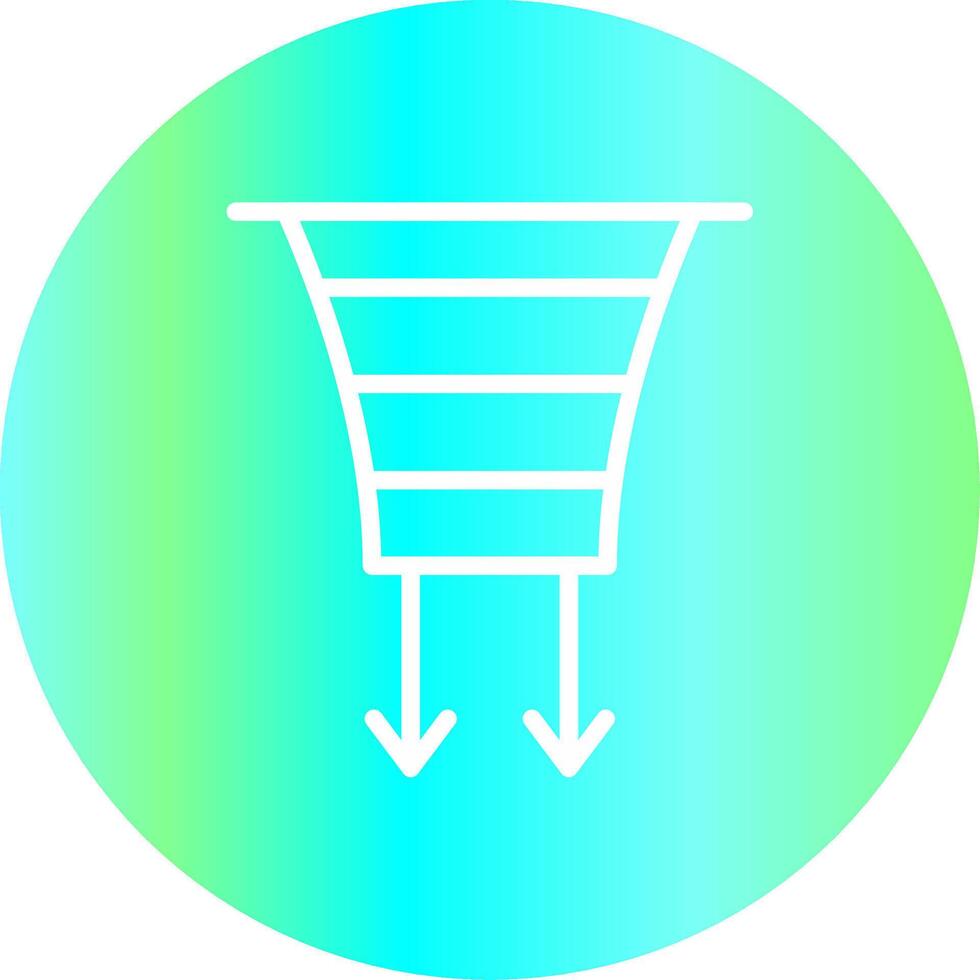 Funnel Creative Icon Design vector