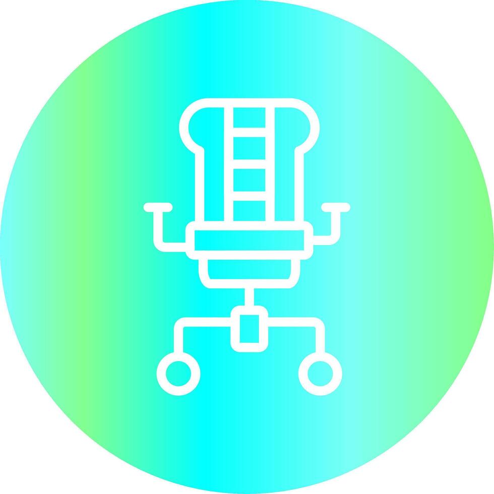 Gaming Chair Creative Icon Design vector