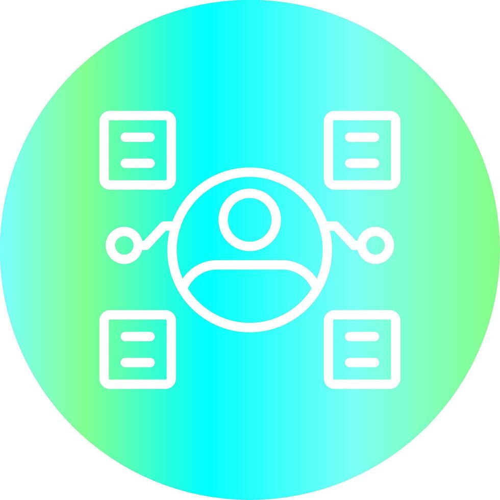 User Predictions Creative Icon Design vector