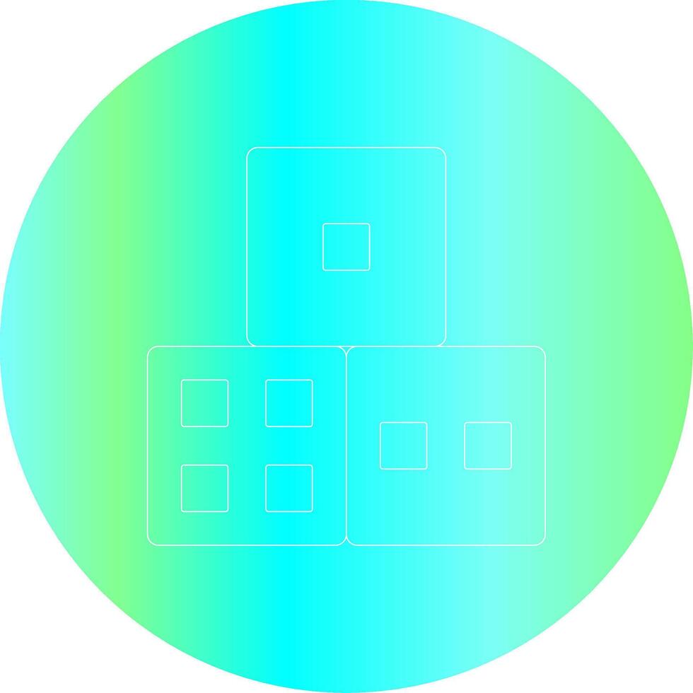 Dice Creative Icon Design vector