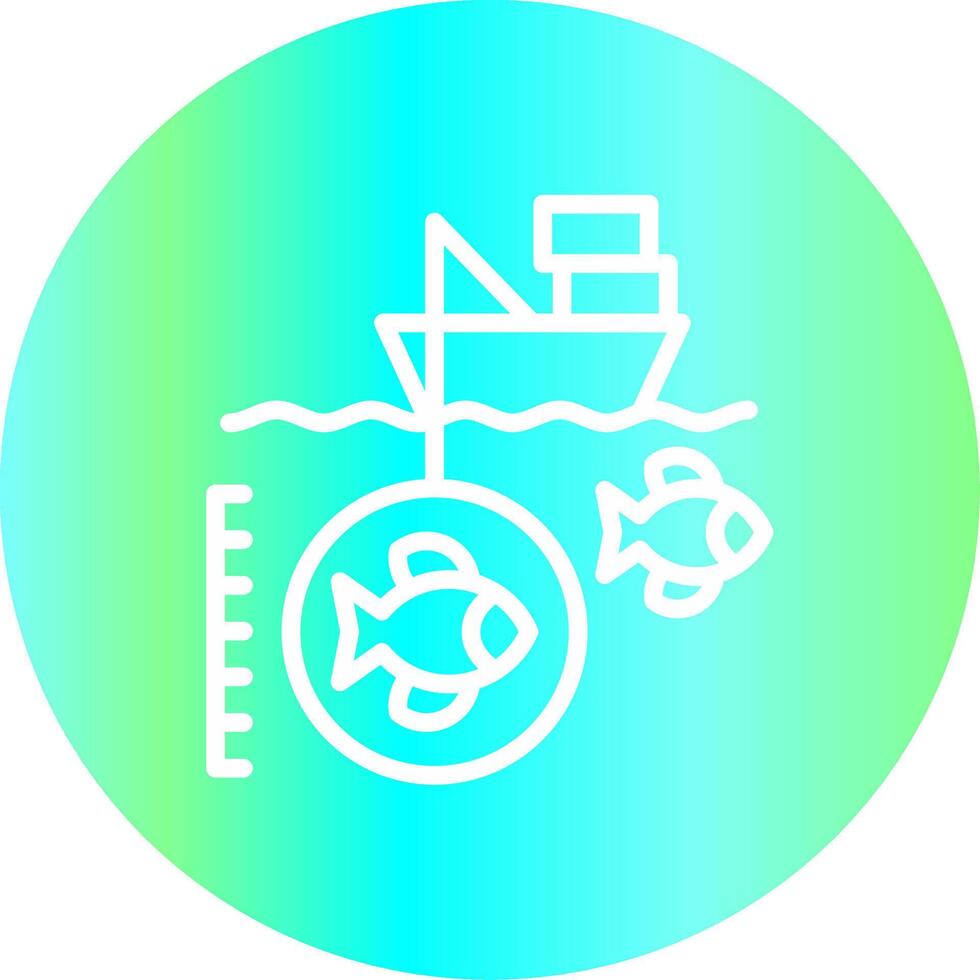 Deep Sea Fishing Creative Icon Design vector
