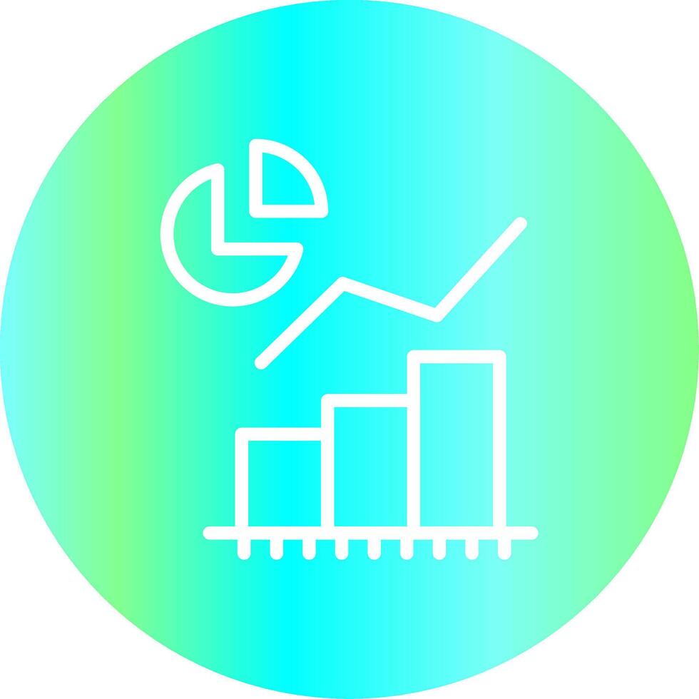 Statistical Analysis Creative Icon Design vector
