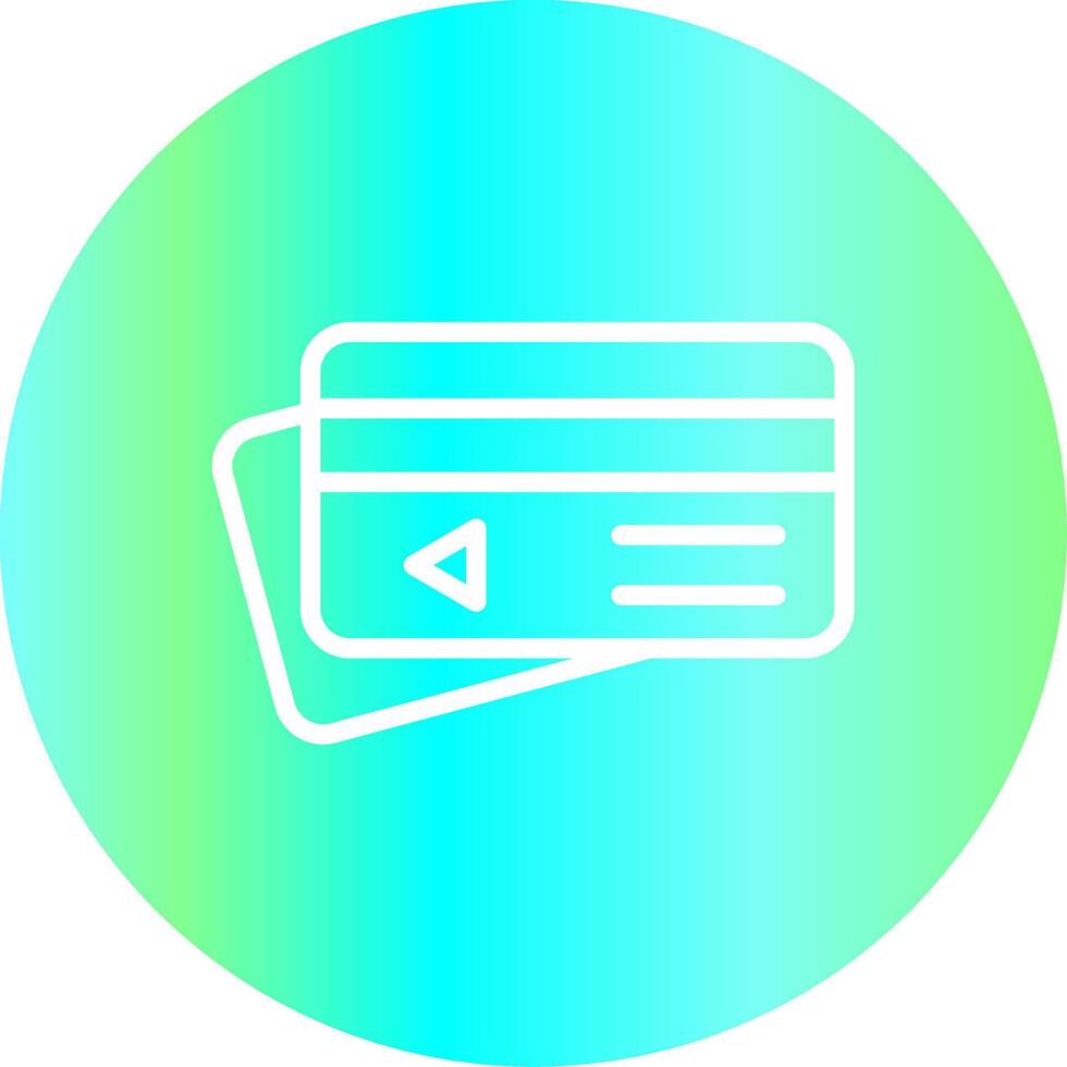 Credit Card Payment Creative Icon Design vector