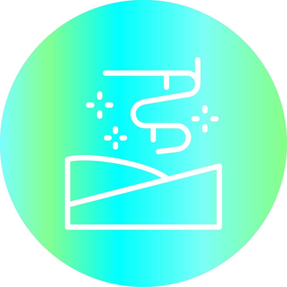 Aurora Borealis Creative Icon Design vector