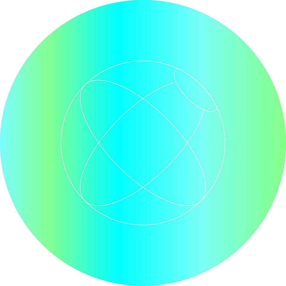 Line Gradient Circle Design vector