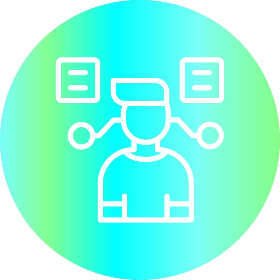 User Predictions Creative Icon Design vector