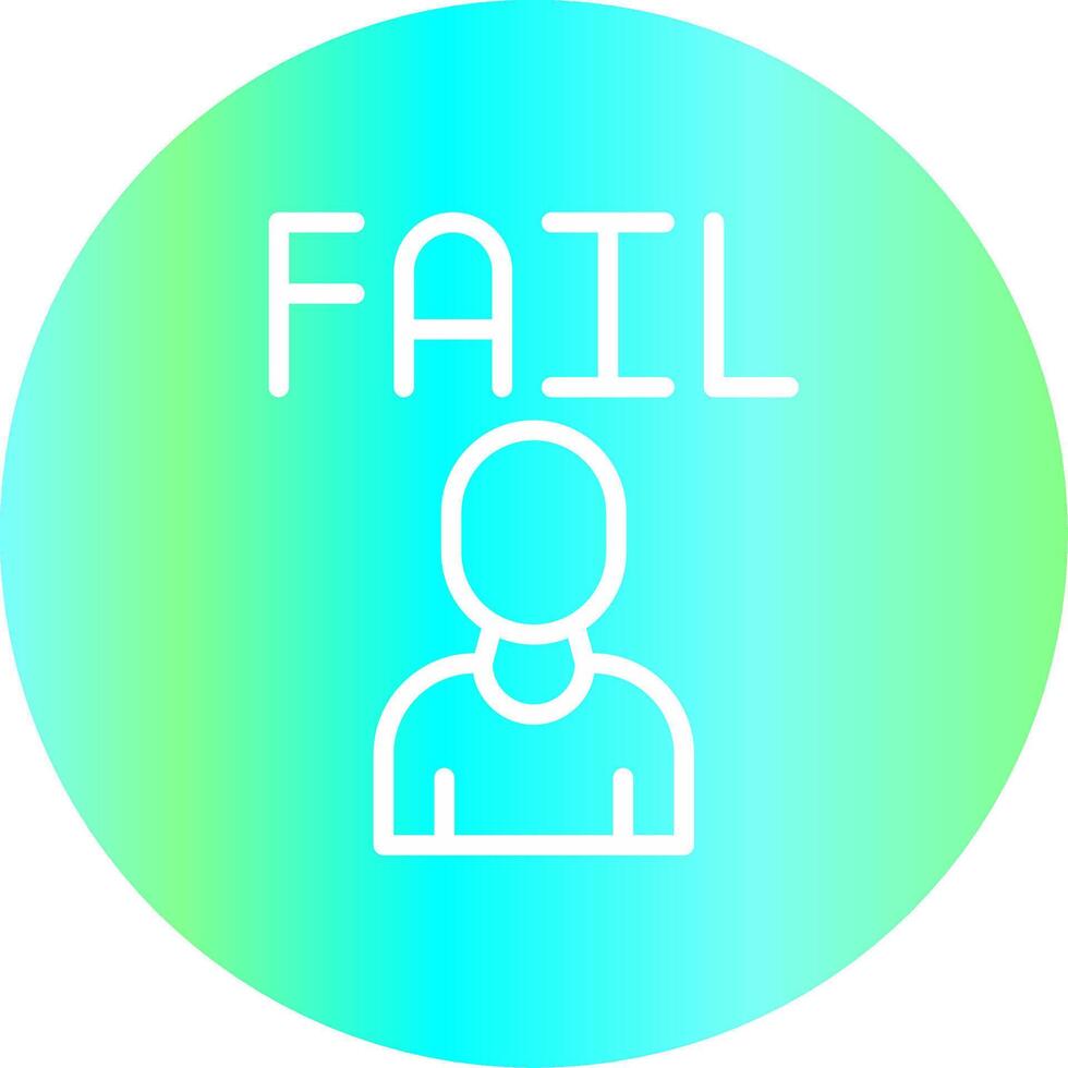 Fail Creative Icon Design vector