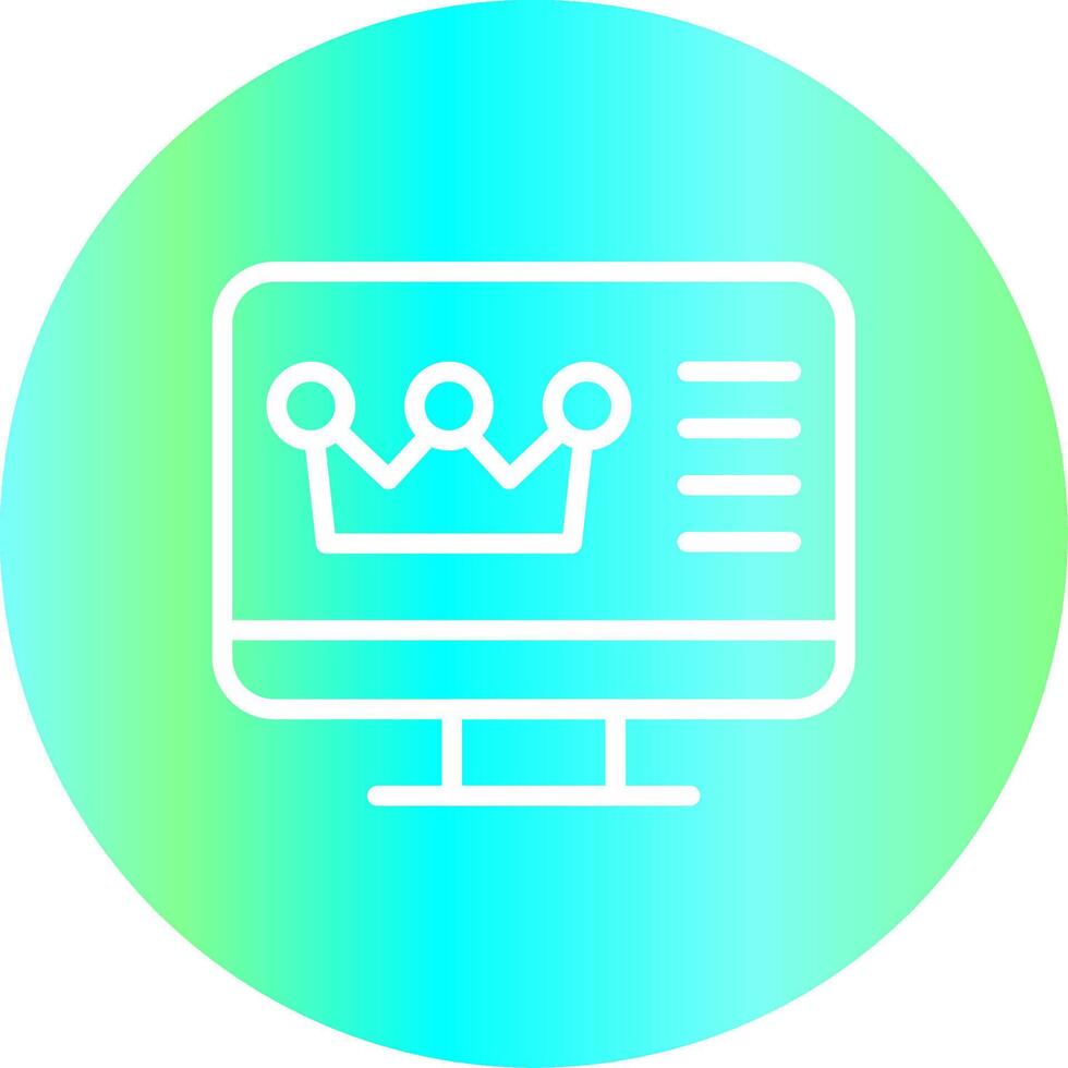 Premium Content Creative Icon Design vector