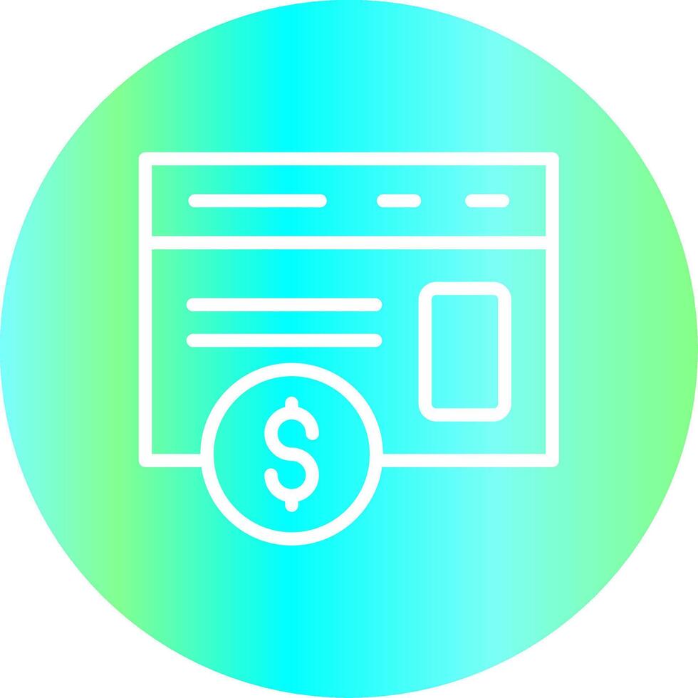 Paid Articles Creative Icon Design vector