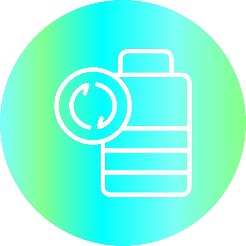 Battery Recyclings Creative Icon Design vector
