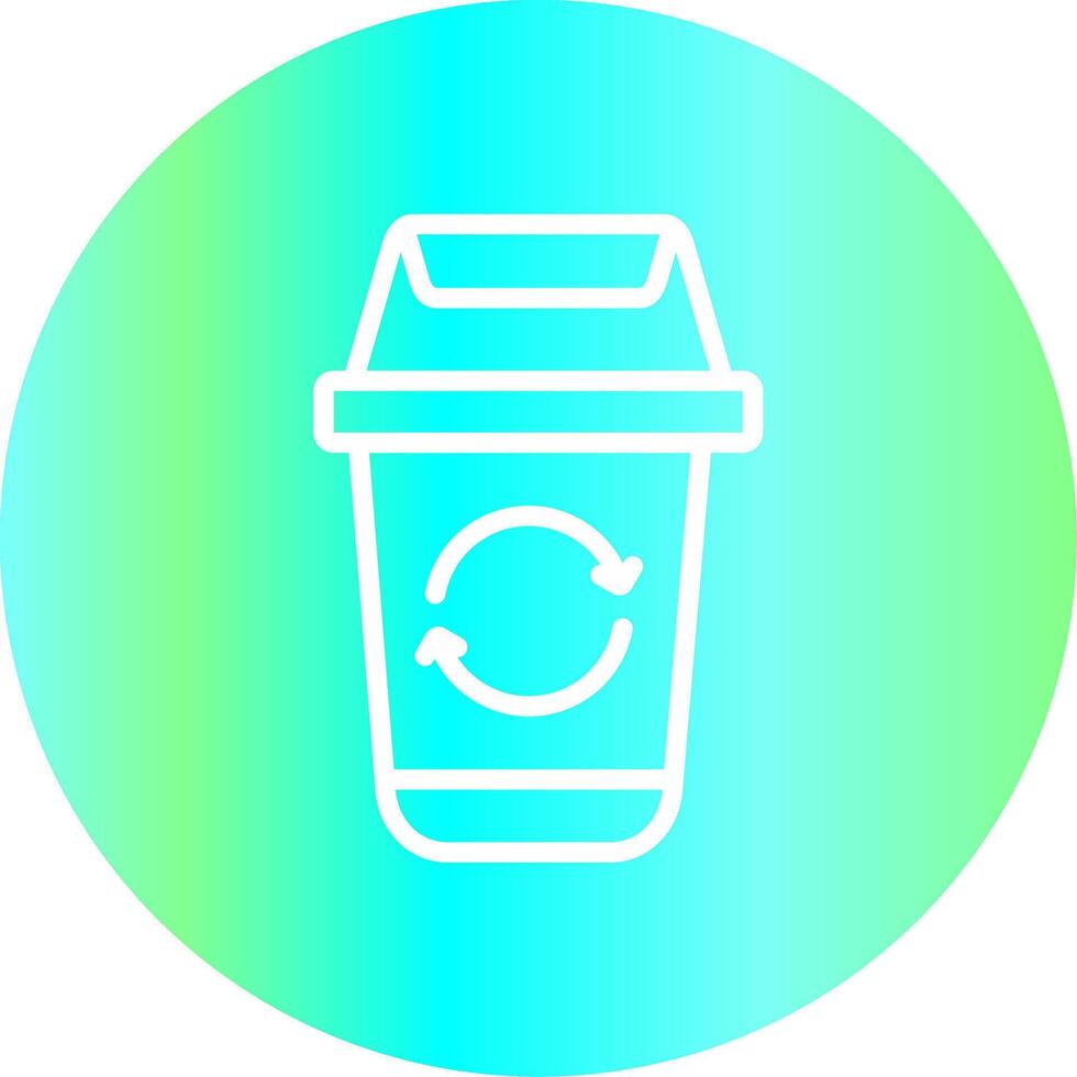 Trash Recycle Creative Icon Design vector