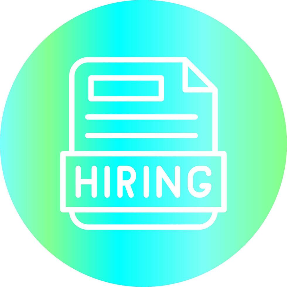 Hiring Creative Icon Design vector