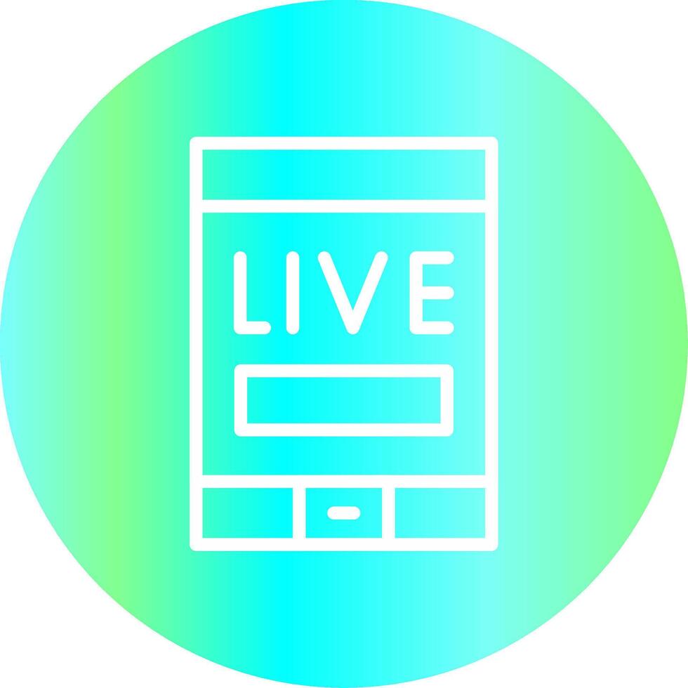 Live Stream Creative Icon Design vector