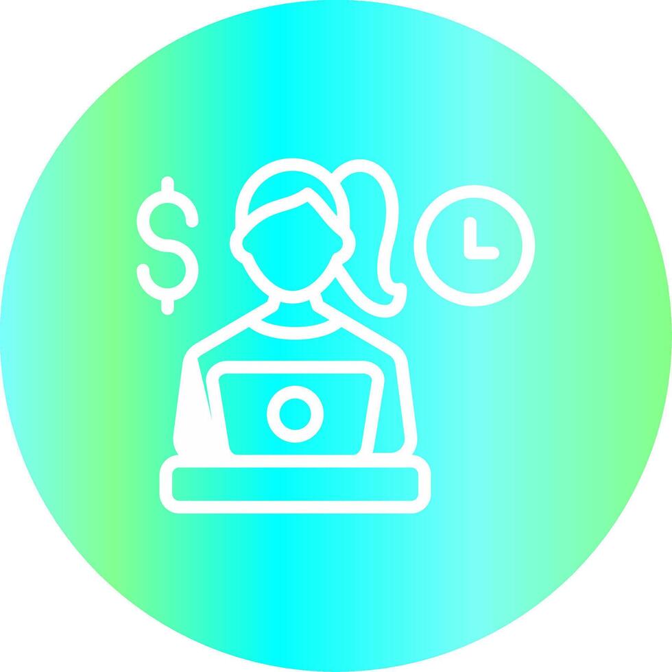 Freelancing Creative Icon Design vector