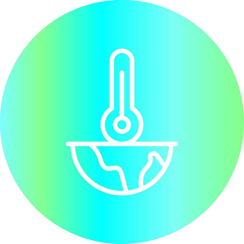 Global Warming Creative Icon Design vector
