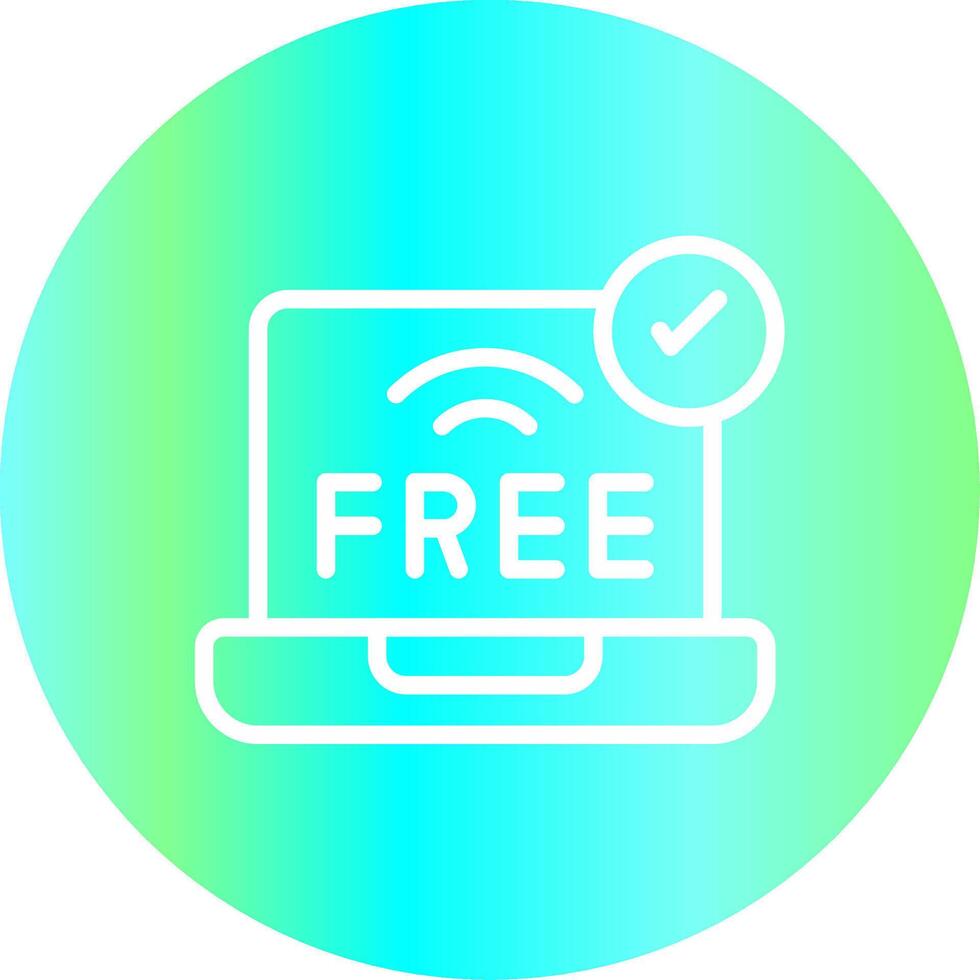 Free Wifi Creative Icon Design vector