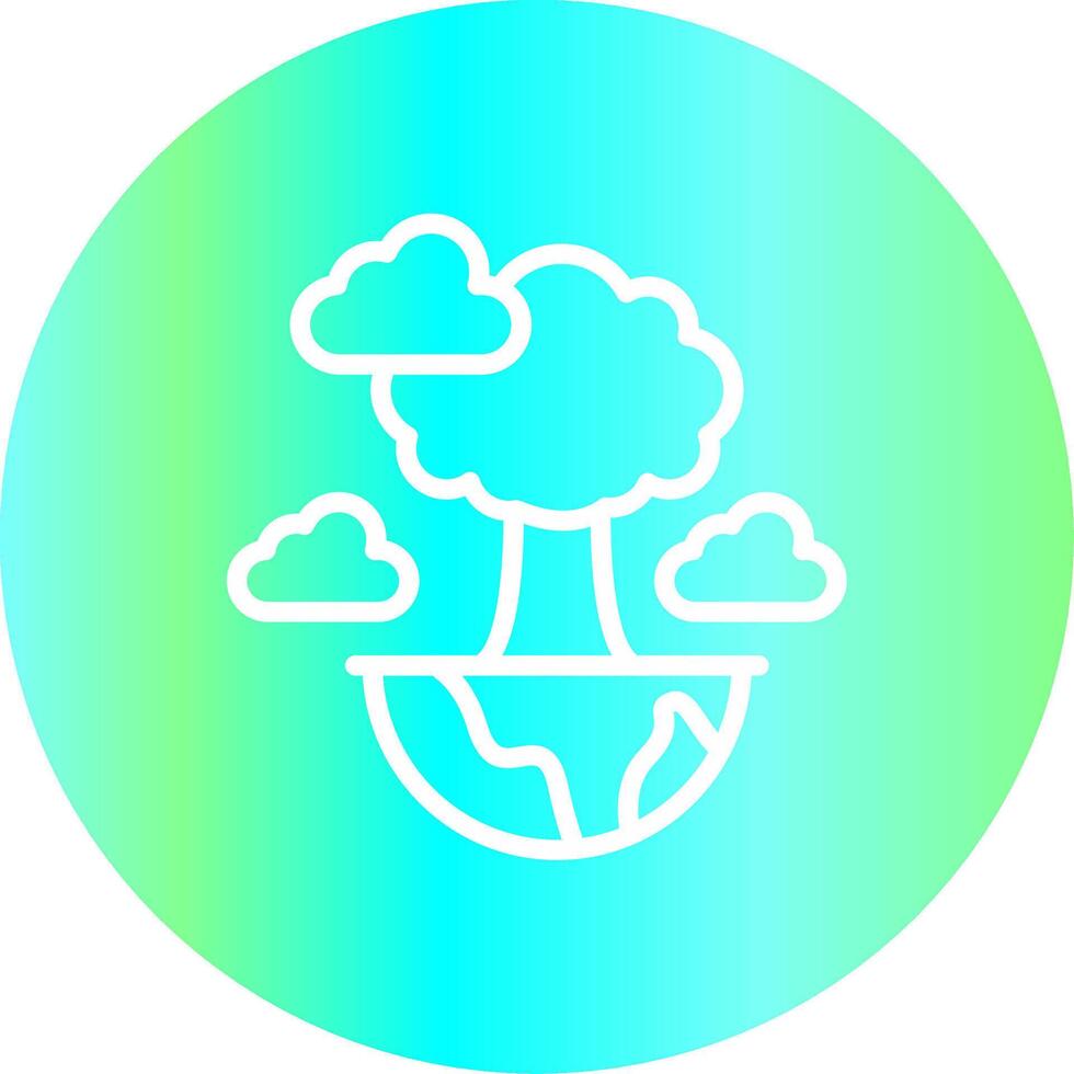 Green Planet Creative Icon Design vector