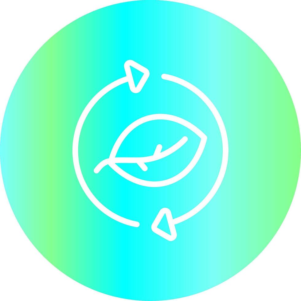 Leaf Recycle Creative Icon Design vector