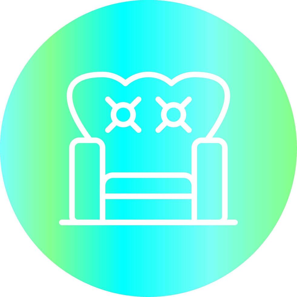 diseño de icono creativo de sillón vector