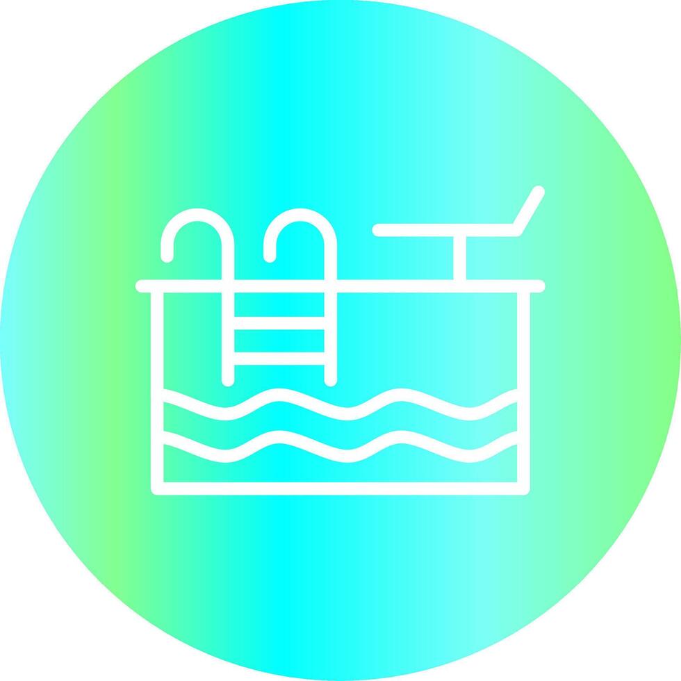 Swimming Pool Creative Icon Design vector