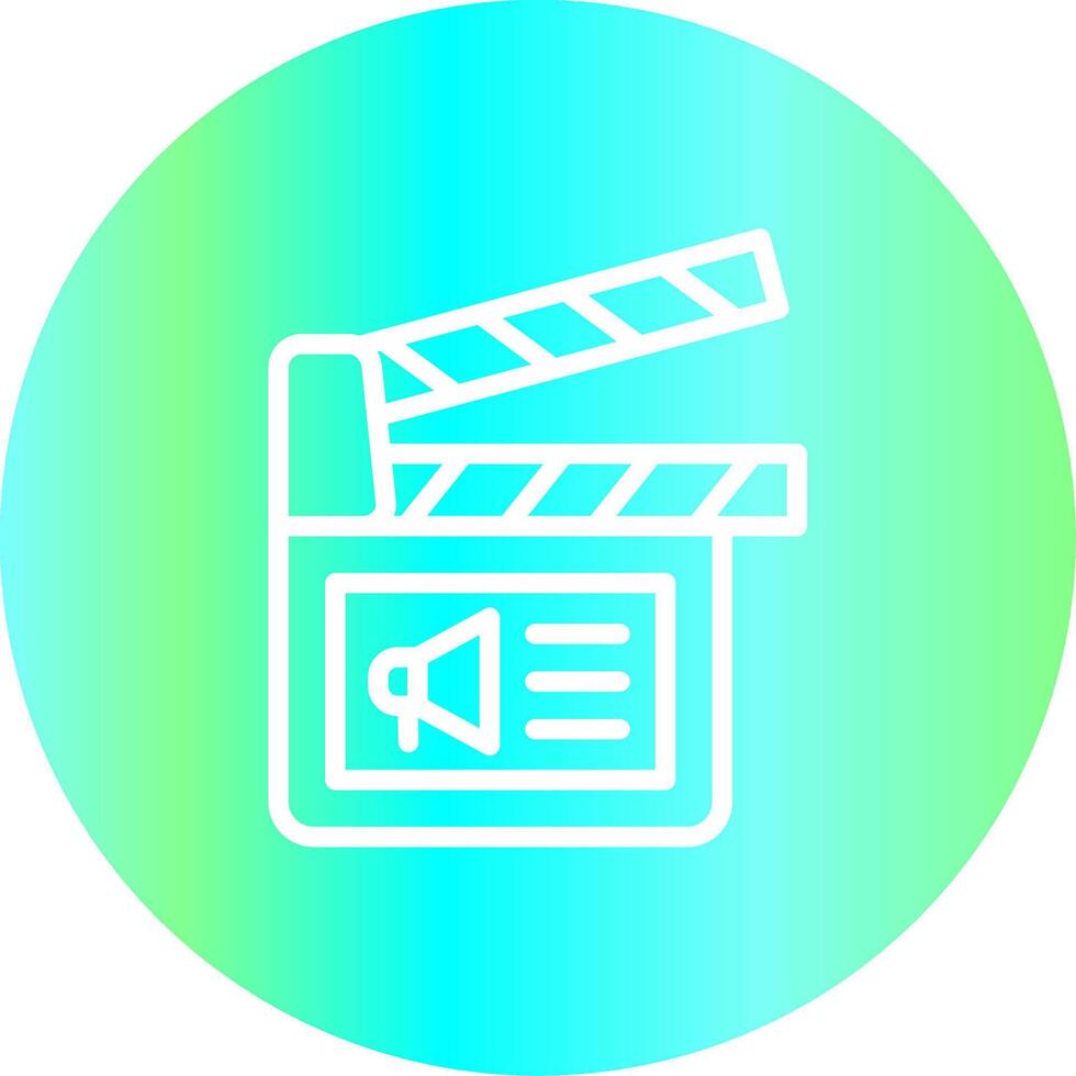 Cinema Ad Creative Icon Design vector