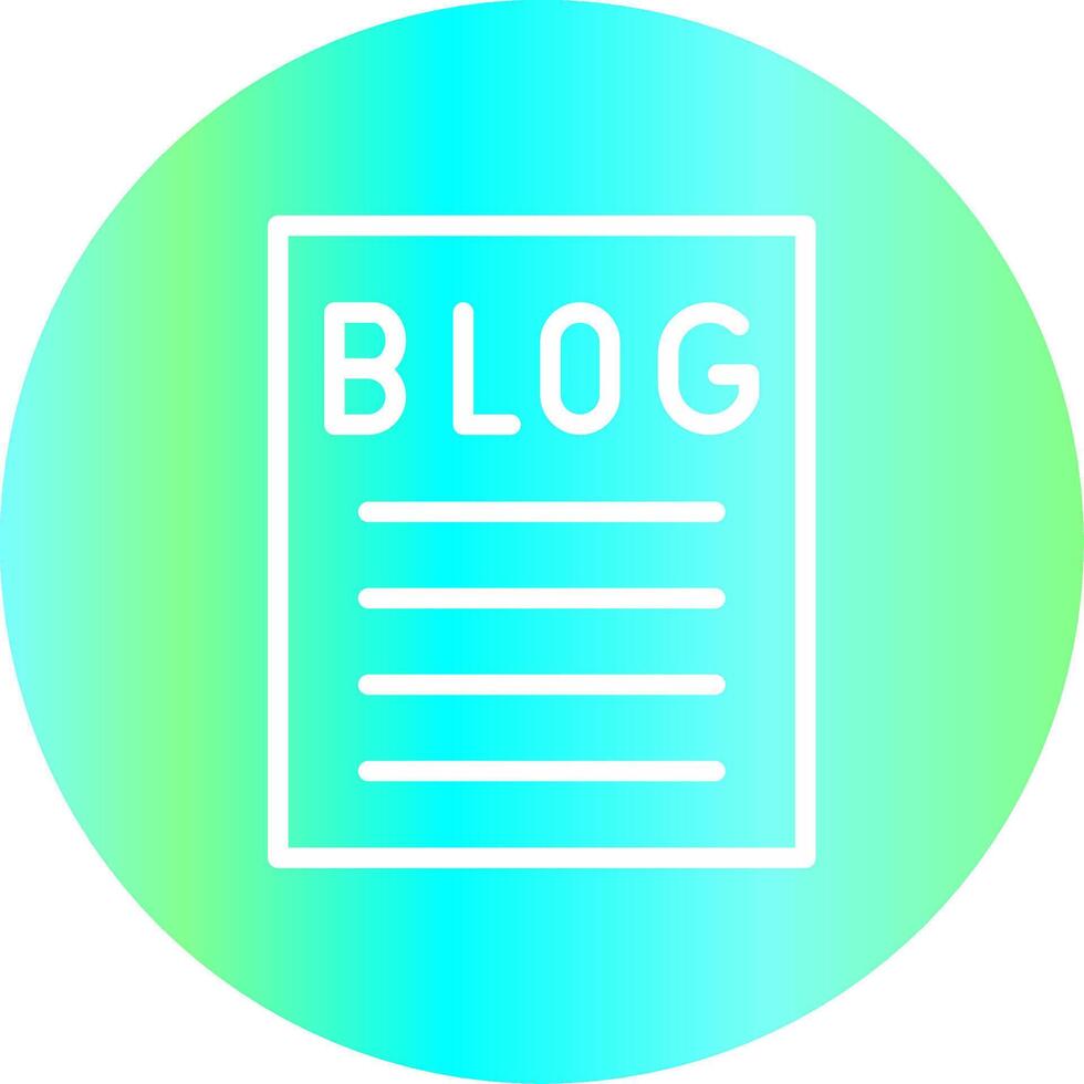 Blogging Creative Icon Design vector