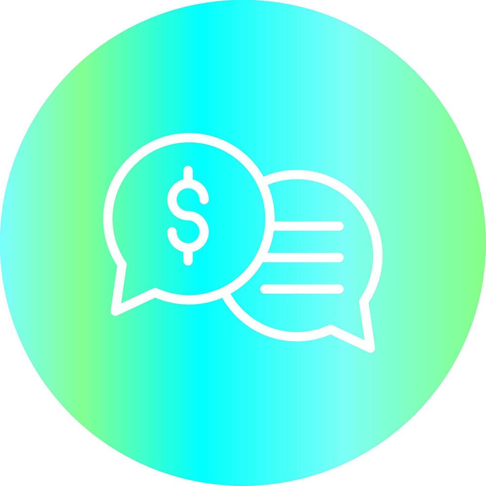 Business Dialog Creative Icon Design vector