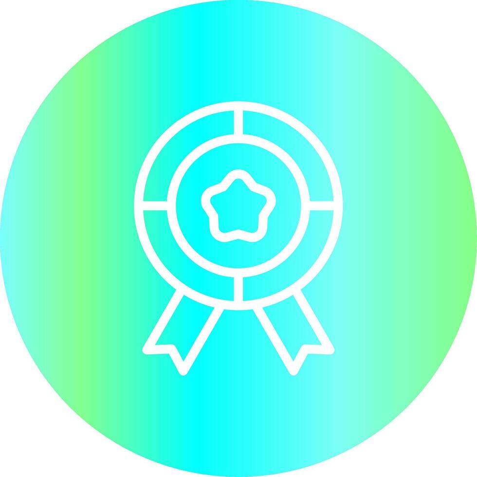medalla premio creativo icono diseño vector
