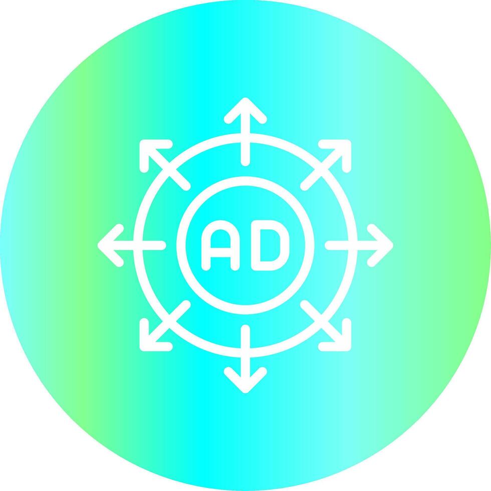 Advertising Submission Creative Icon Design vector