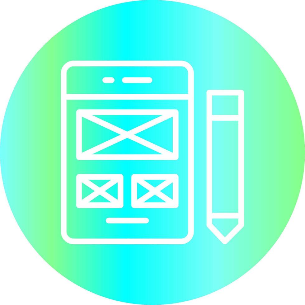 Line Gradient Circle Design vector