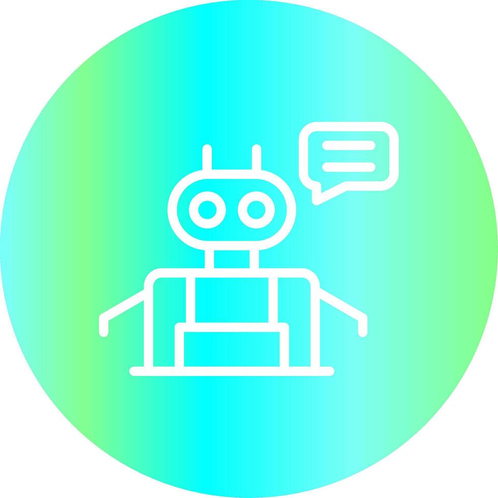 Chatbot Creative Icon Design vector