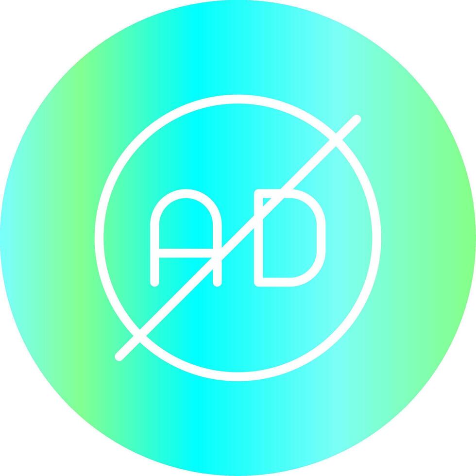 Ad Blocker Creative Icon Design vector