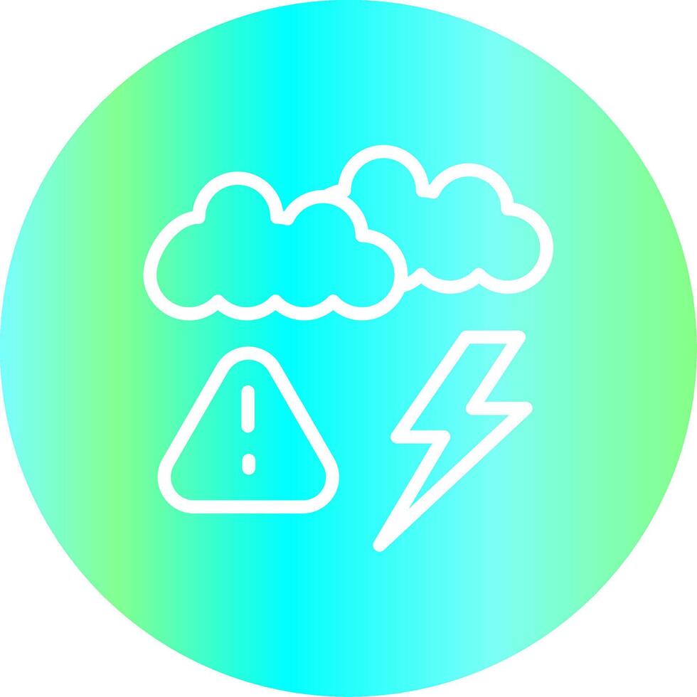 Weather Alert Creative Icon Design vector