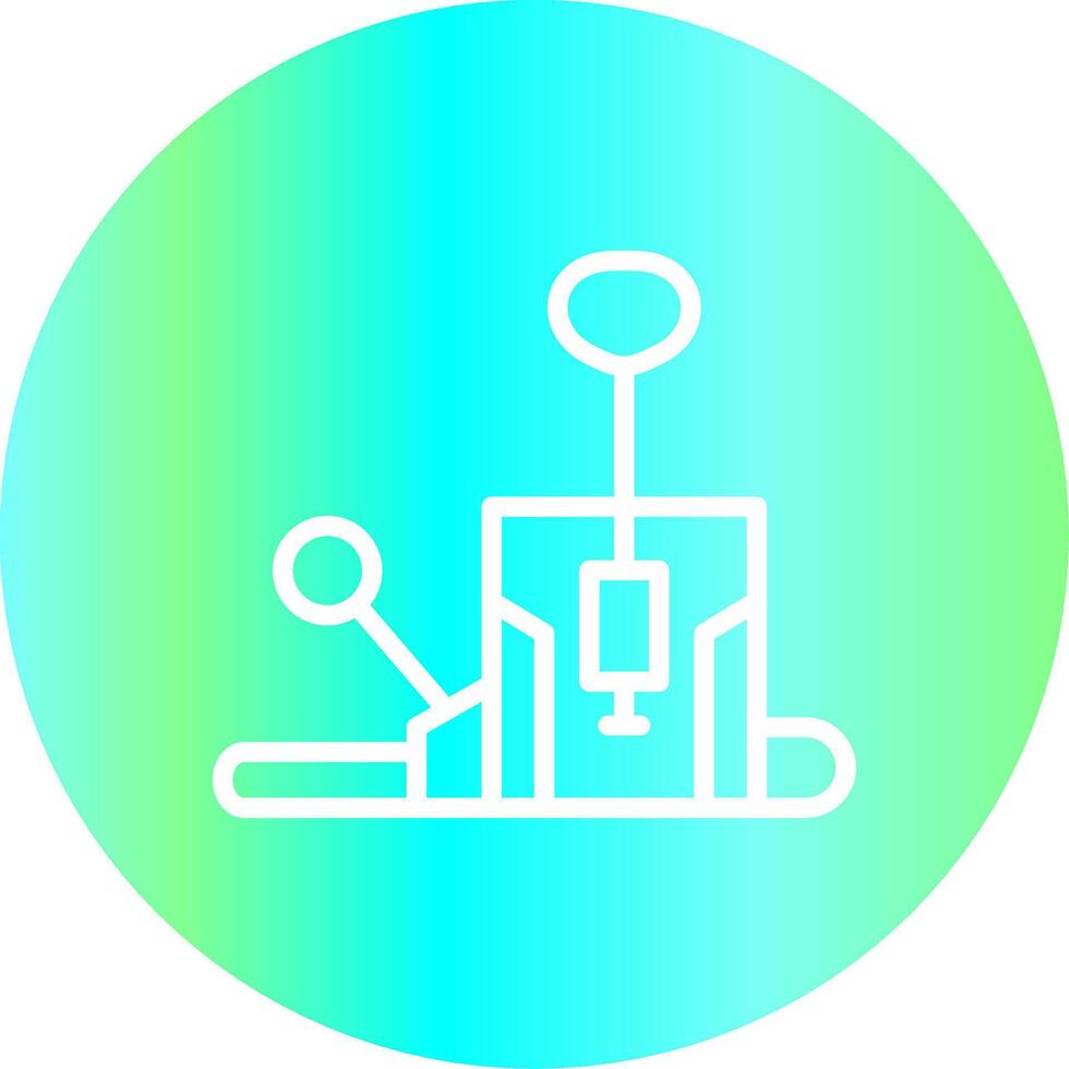 Pilates Chair Creative Icon Design vector