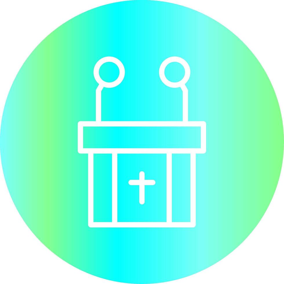 Pulpit Creative Icon Design vector