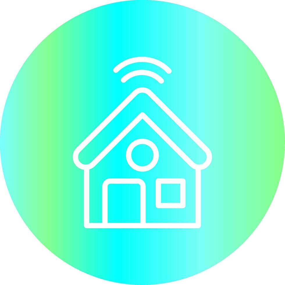 Smart Home Creative Icon Design vector