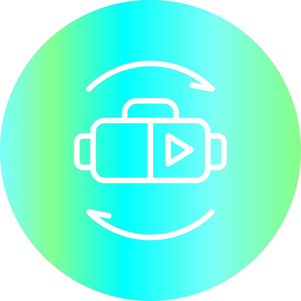 Virtual Reality Creative Icon Design vector