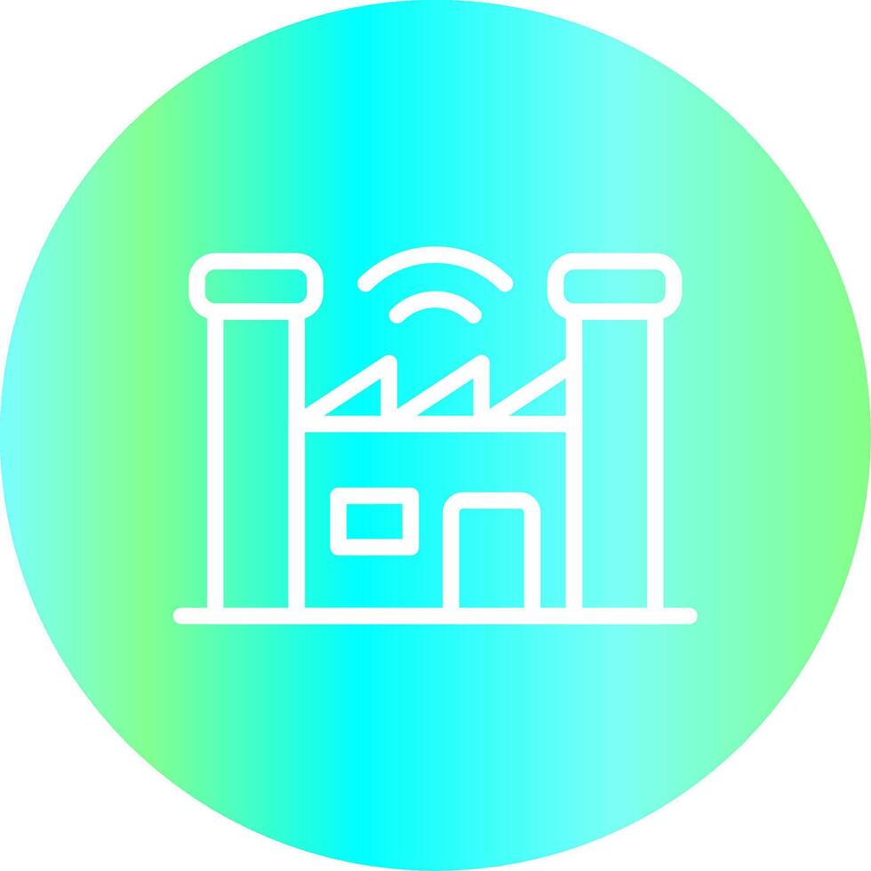 Smart Factory Creative Icon Design vector