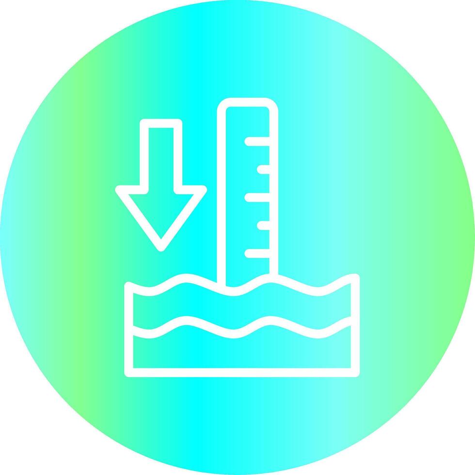 Low Tide Creative Icon Design vector