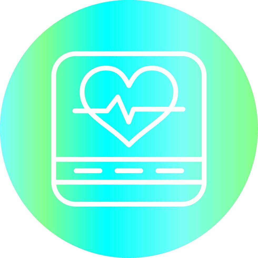 Heart Rate Creative Icon Design vector