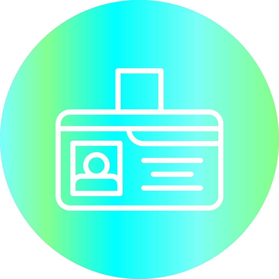 Identification Card Creative Icon Design vector